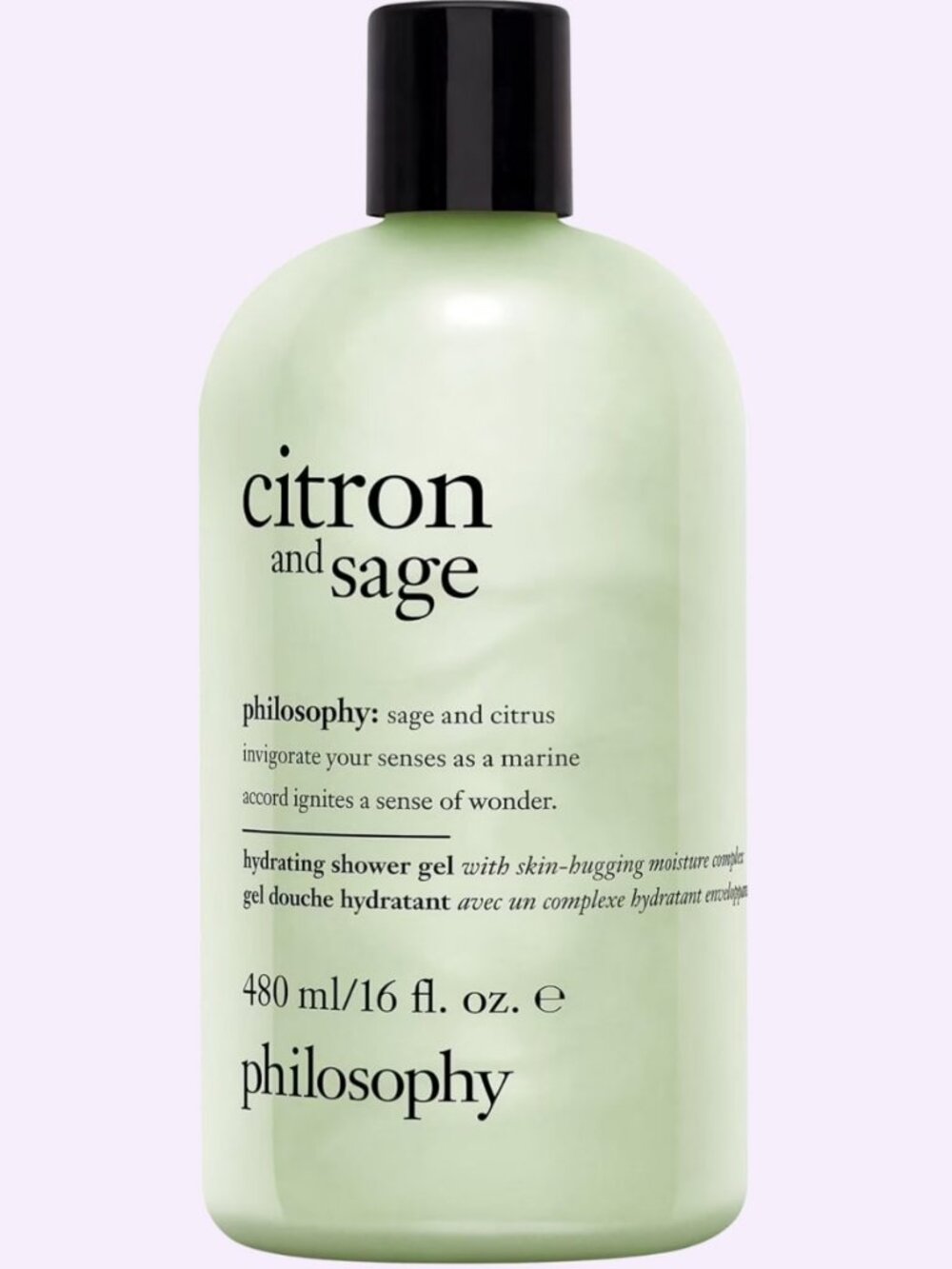 Philosophy Citron & Sage Hydrating Shower Gel 16 oz New